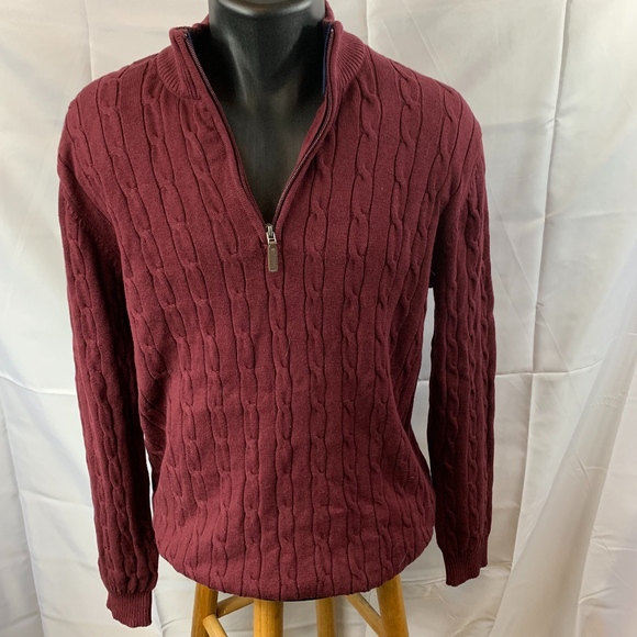 Club Room Other - Club Room Pima Cotton 1/4 Zip Front Sweater